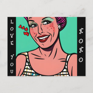 Liebe Sie xoxo Vermisst Sie Postkarte