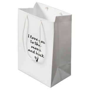 Liebe Sie zum Mond Mittlere Geschenktüte