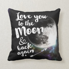Liebe Sie zum Mond u. zur Rückseite wieder • Kissen