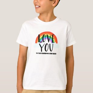 Liebe Sie zum Regenbogen und zurück T-Shirt