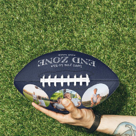 Liebe Sie zur Endzone und zurück 3 Foto Blau Football