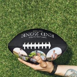 Liebe Sie zur Endzone und zurück, 3 Foto Schwarz Football