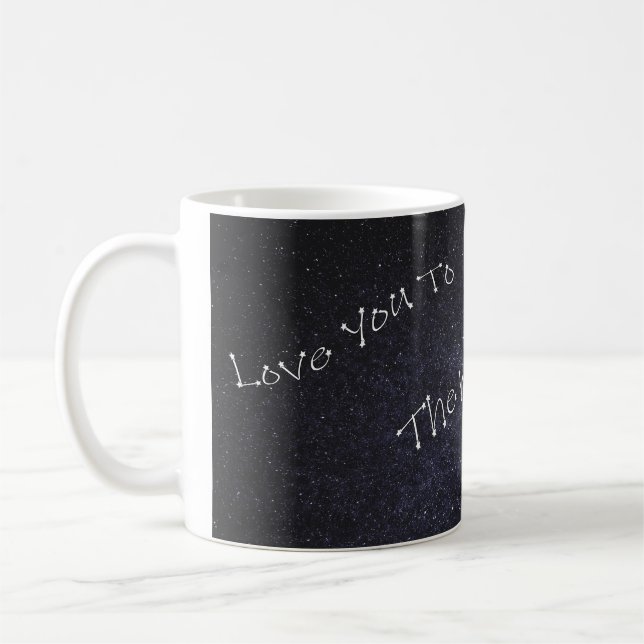 Liebe Sie zur Mondkaffee-Tasse Kaffeetasse (Links)