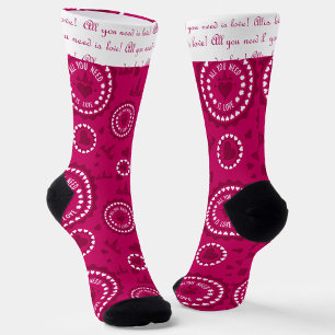 Liebe Siebziger Jahre Stil Socken
