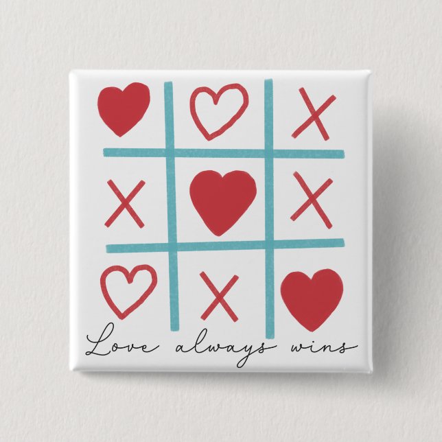 Liebe siegt immer button (Vorderseite)