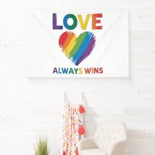 Liebe siegt immer LGBT Banner