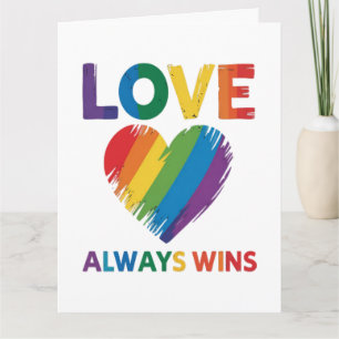 Liebe siegt immer LGBT Karte