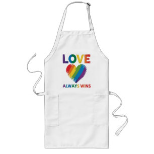 Liebe siegt immer LGBT Lange Schürze
