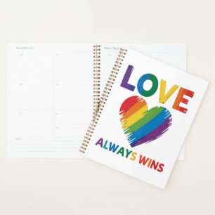 Liebe siegt immer LGBT Planer