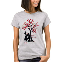 Liebe siegt immer Romantisches Paar Damen T-Shirt