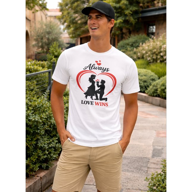 Liebe siegt immer Unisex Bella Canvas T-Shirt (Von Creator hochgeladen)