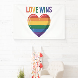 Liebe siegt LGBT Gay Pride Gleichheit Banner
