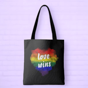 Liebe siegt Pride Regenbogen Herz