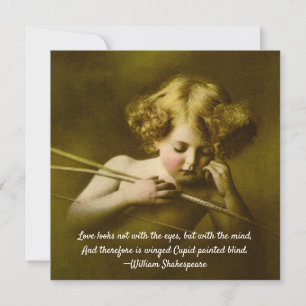 Liebe sieht nicht mit den Augen, Cupido schlafend