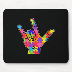 Liebe Signage Language Autismus - Unterstützung zu Mousepad
