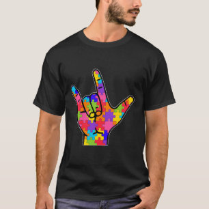 Liebe Signage Language Autismus - Unterstützung zu T-Shirt