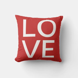 LIEBE signiert Valentinstag typus Throw Cushion Re Kissen
