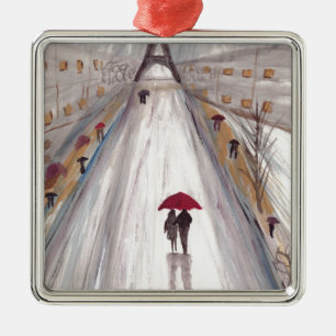 Liebe Silbernes Ornament