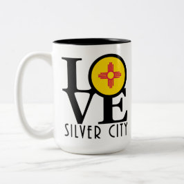 LIEBE Silver City 15oz Zweifarbige Tasse