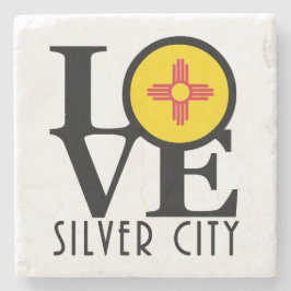 LIEBE Silver City New Mexico Steinuntersetzer