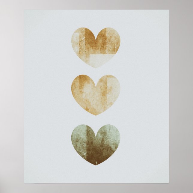 Liebe Simple Boho Drawings Boho Chic Ästhetik Bohe Poster (Vorne)