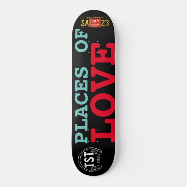 LIEBE-Skateboard Skateboard (Vorderseite)