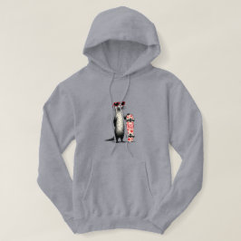Liebe Skater Otter – Süßes Herz Skateboard Design Hoodie