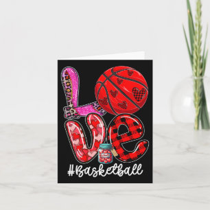 Liebe-Sketch-Equipment-Player Team Valentinstag Karte