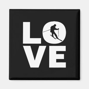 Liebe Skiverleih Magnet