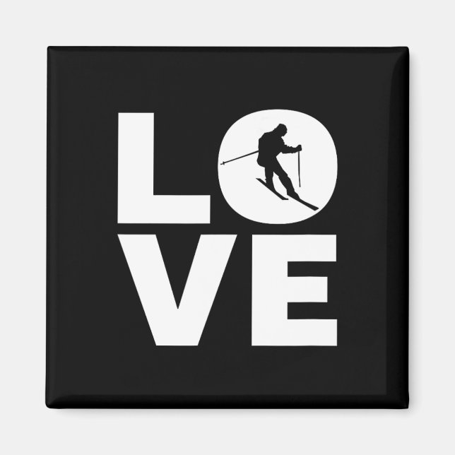 Liebe Skiverleih Magnet (Vorne)