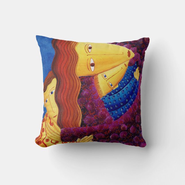 Liebe-Skript für Mutter und Sohn Kissen (Vorderseite)