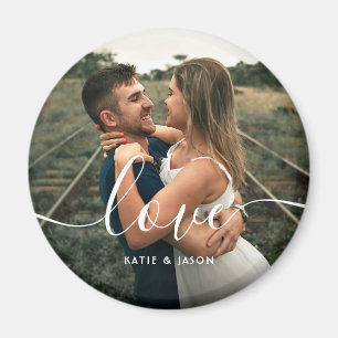 Liebe Skript Hochzeitsschreiben Foto Custom Magnet