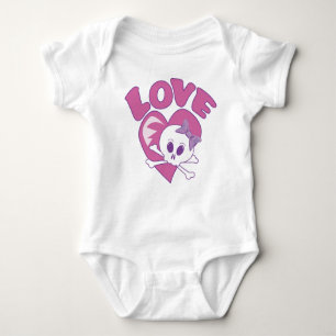 Liebe Skull Baby Strampler