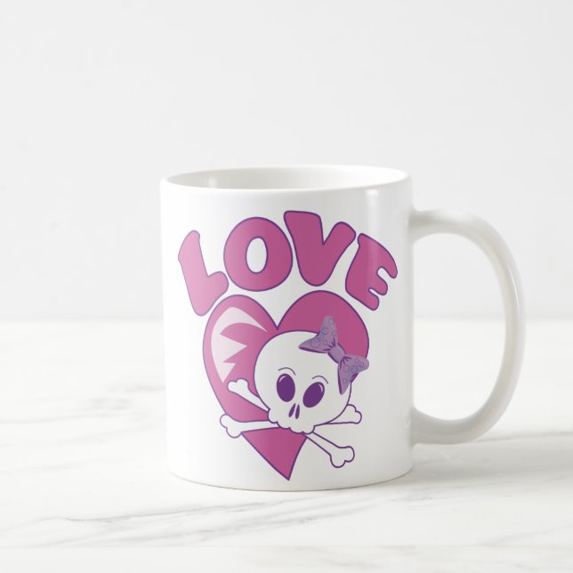 Liebe Skull Kaffeetasse (Rechts)