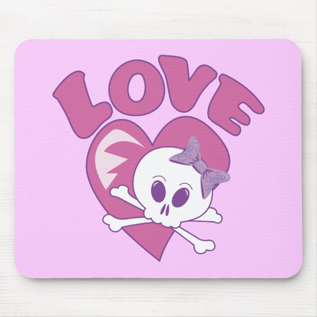 Liebe Skull Mousepad (Vorne)