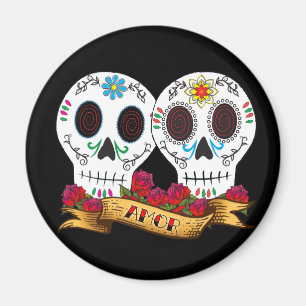 Liebe Skulls Magnet