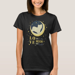 Liebe Skye Terrier Hund zum Mond T-Shirt