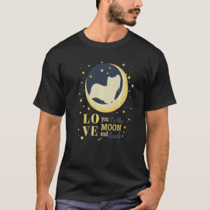 Liebe Skye Terrier Hund zum Mond T-Shirt