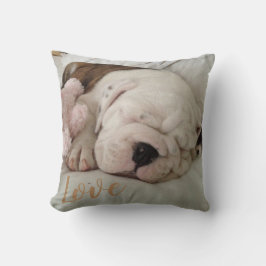 Liebe Sleeping Bulldog Puppy Kissen