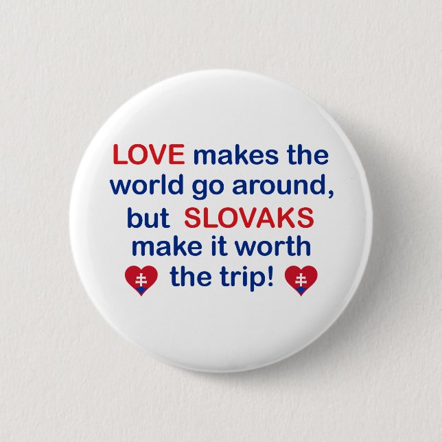 Liebe Slovaks Button (Vorderseite)