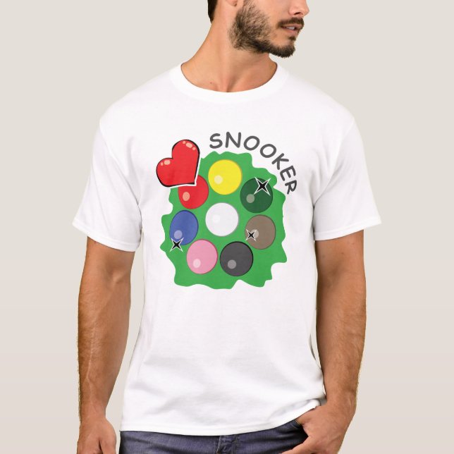 Liebe Snooker T-Shirt (Vorderseite)