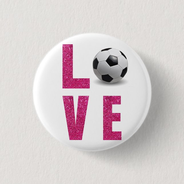 Liebe Soccer Button (Vorderseite)