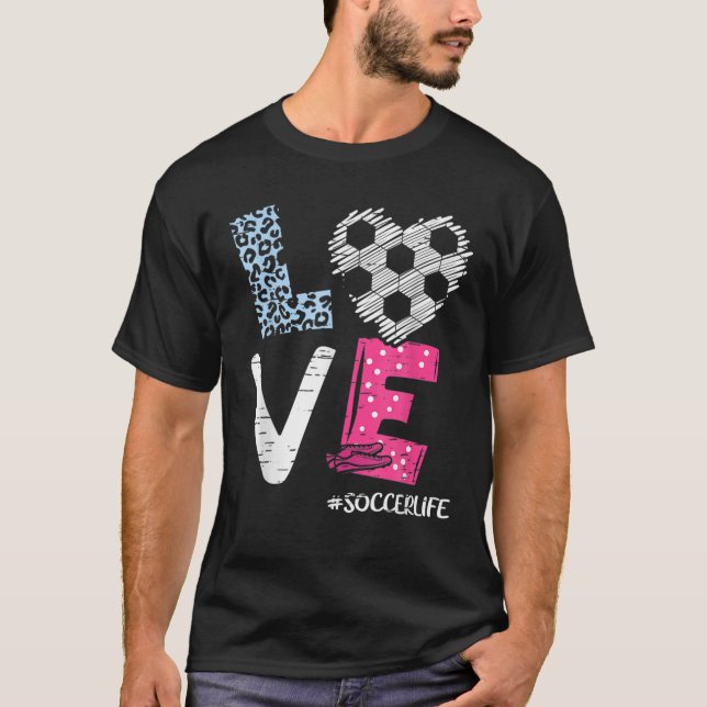Liebe Soccer Coach Player Fußball Leben Teenager M T-Shirt (Vorderseite)