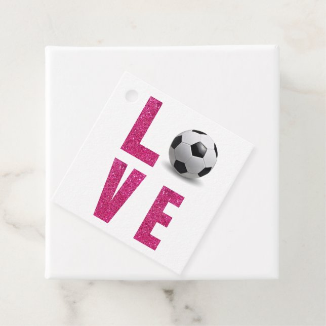 Liebe Soccer Geschenkanhänger (Beispiel)