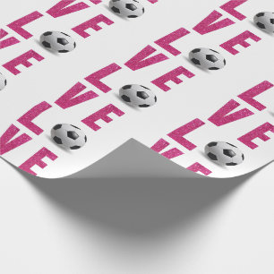 Liebe Soccer Geschenkpapier