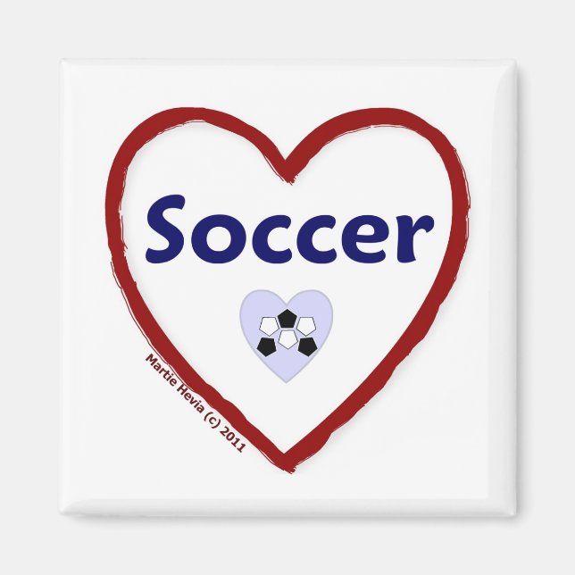 Liebe Soccer Magnet (Vorne)