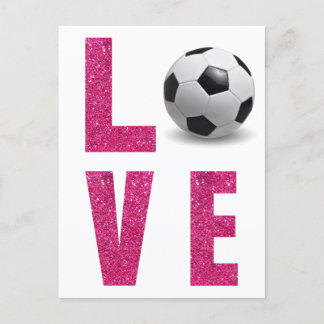 Liebe Soccer Postkarte