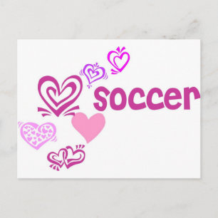 Liebe Soccer Postkarte