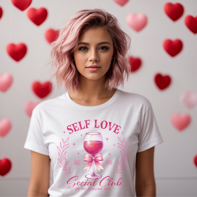 Liebe Social Club Fun & Stylish women T-Shirt (Self Love Social Club Fun & Stylish womens T-Shirt)