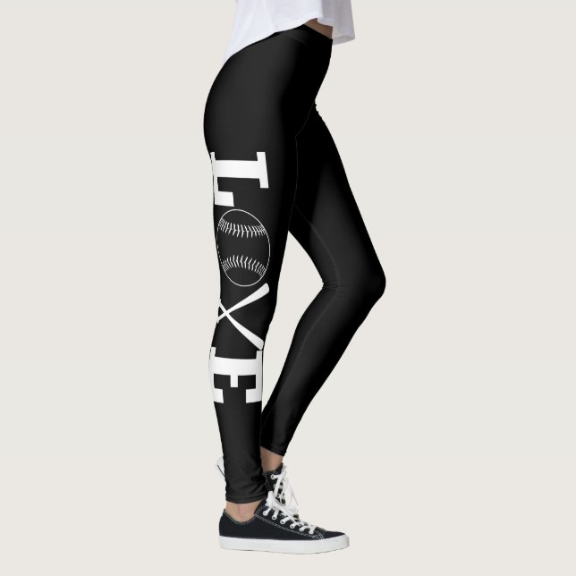 Liebe Softball Leggings (Rechts)